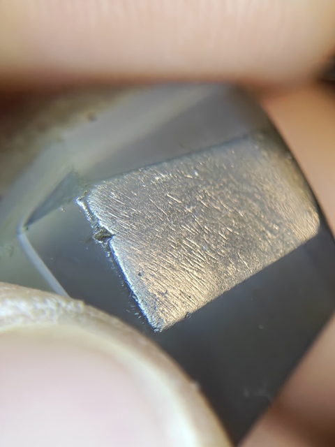 古玩玉器老瑪瑙棱面珠真品鑒賞圖