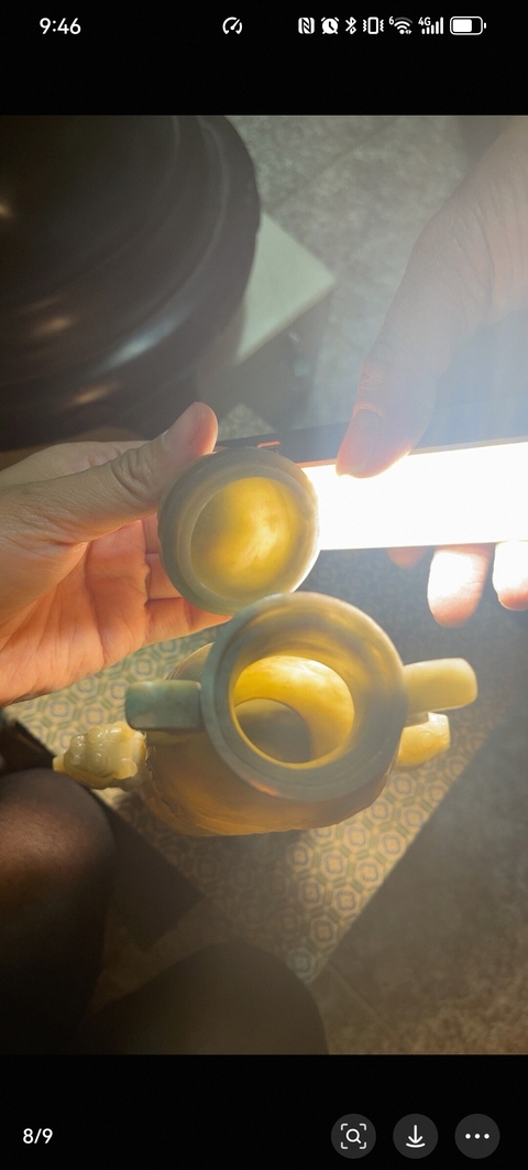 古玩玉器葫蘆型玉瓶真品鑒賞圖