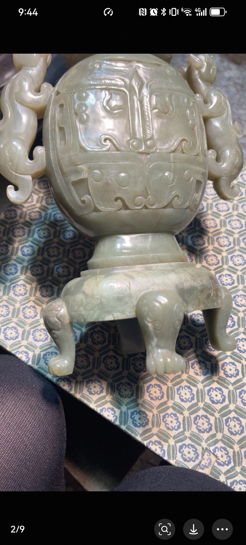 古玩玉器葫蘆型玉瓶真品鑒賞圖