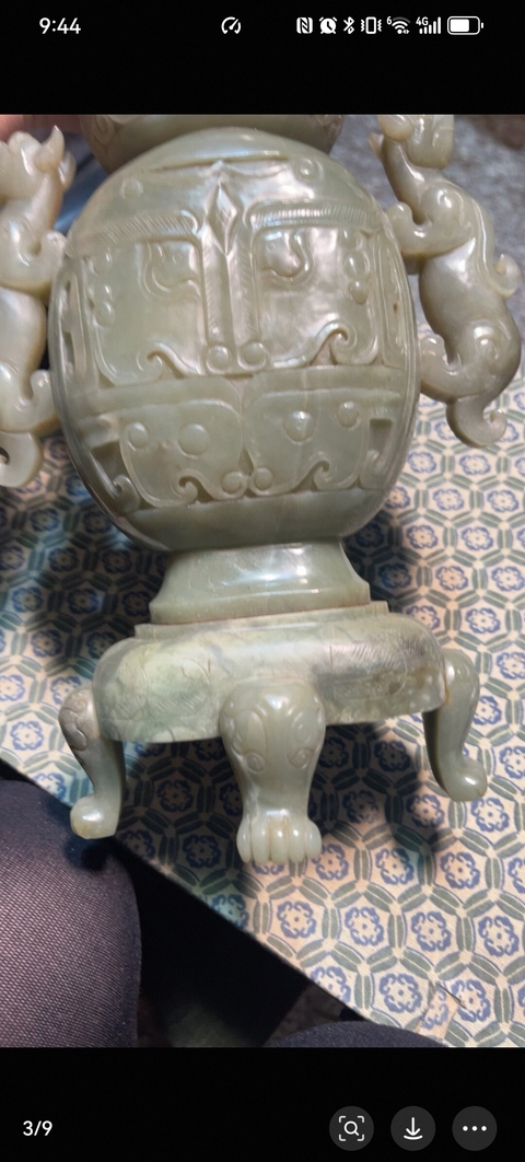 古玩玉器葫蘆型玉瓶真品鑒賞圖