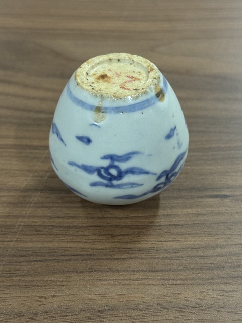 古玩陶瓷青花水盂真品鑒賞圖