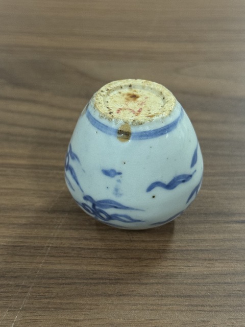 古玩陶瓷青花水盂真品鑒賞圖