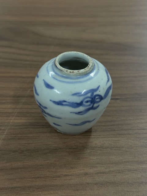 古玩陶瓷青花水盂真品鑒賞圖