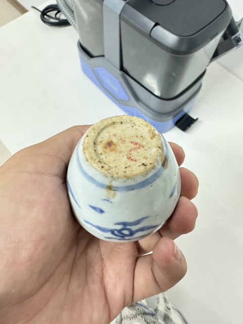 古玩陶瓷青花水盂真品鑒賞圖