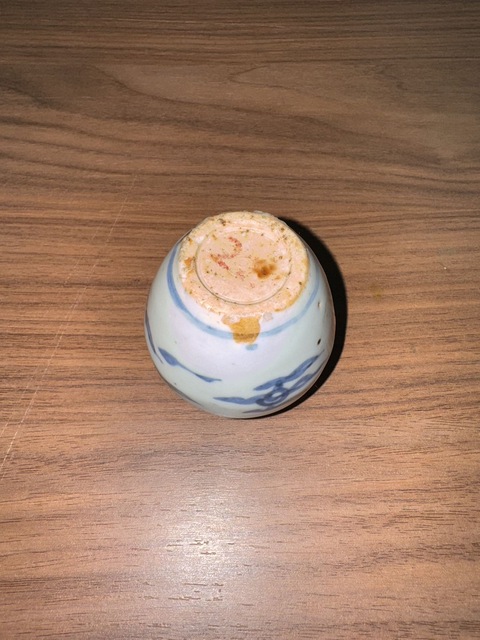 古玩陶瓷青花水盂真品鑒賞圖