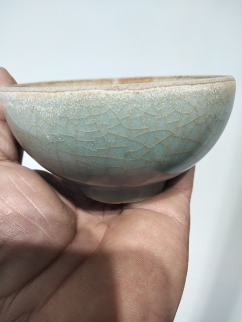 古玩陶瓷龍泉青瓷芒口盞真品鑒賞圖