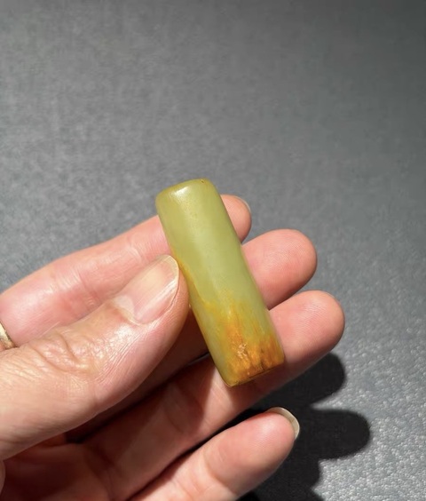 古玩玉器仿古玉勒子真品鑒賞圖