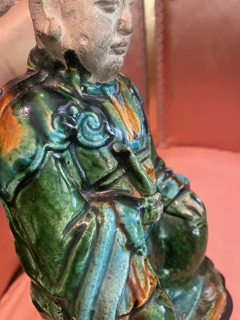 古玩陶瓷三彩佛像真品鑒賞圖