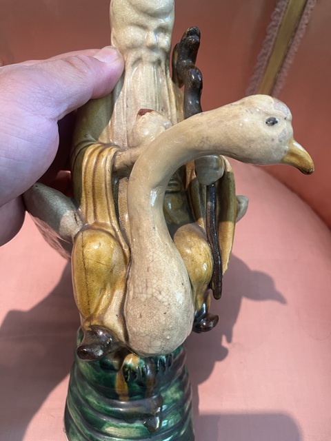 古玩陶瓷民國(guó)時(shí)期南極仙翁真品鑒賞圖