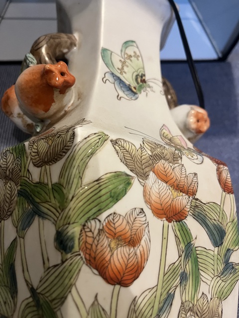 古玩陶瓷粉彩瓶真品鑒賞圖