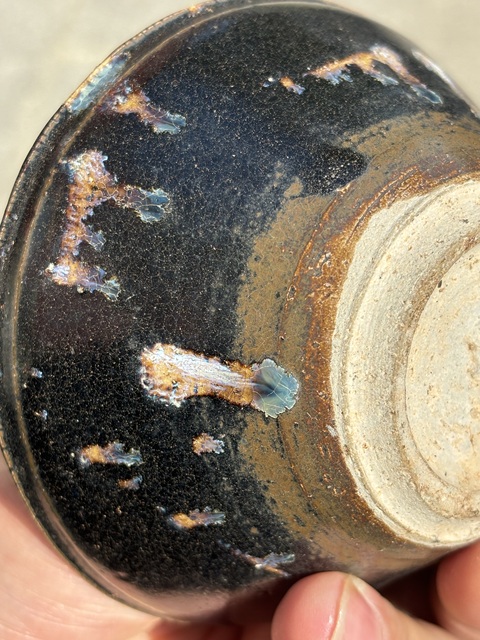 古玩陶瓷宋代吉州窯窯變釉盞真品鑒賞圖