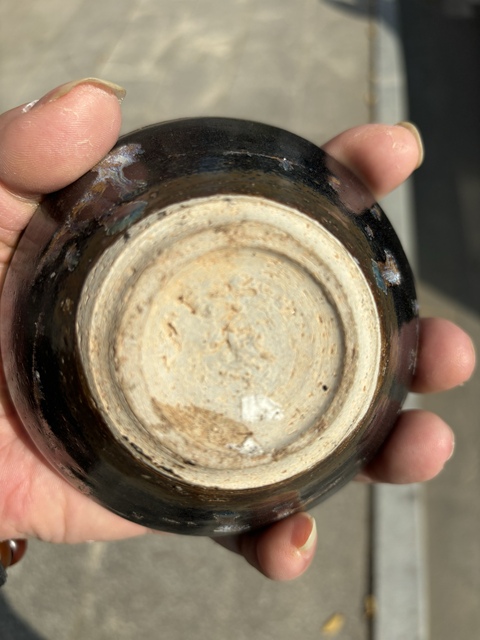 古玩陶瓷宋代吉州窯窯變釉盞真品鑒賞圖