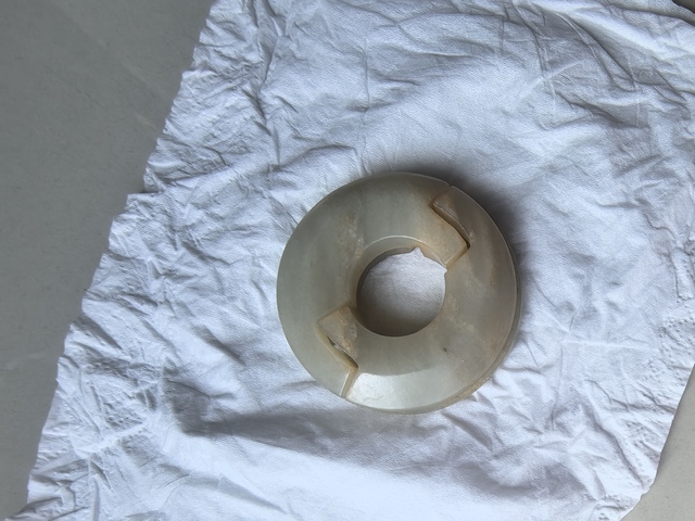 古玩玉器和田玉雕“和合璧”真品鑒賞圖