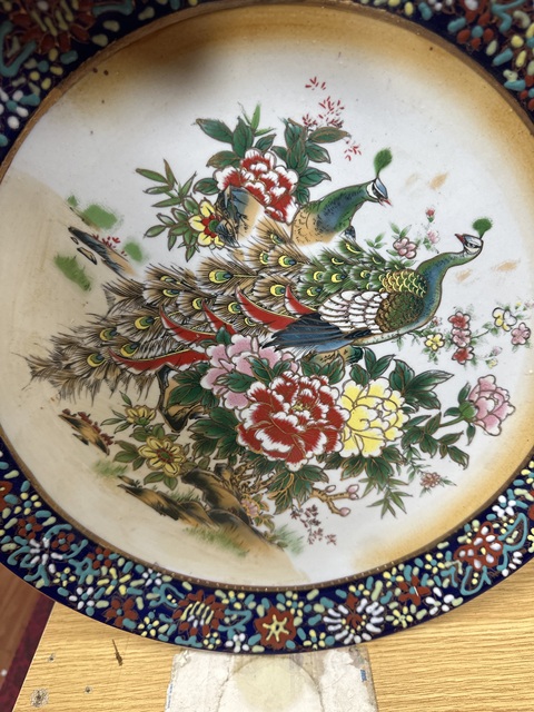 古玩陶瓷彩繪盤真品鑒賞圖