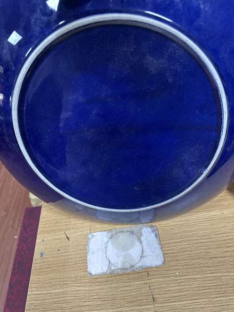 古玩陶瓷彩繪盤真品鑒賞圖