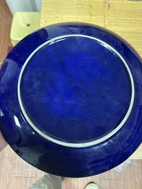 古玩陶瓷彩繪盤真品鑒賞圖