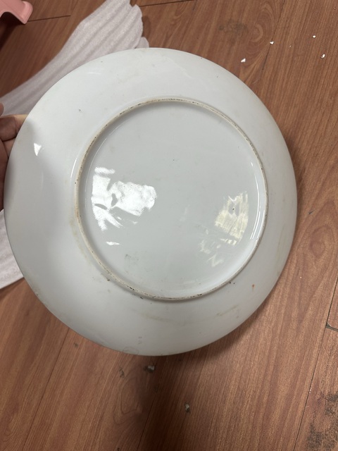 古玩陶瓷粉彩人物故事盤真品鑒賞圖