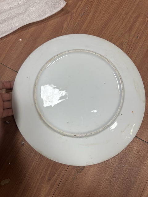 古玩陶瓷粉彩人物故事盤真品鑒賞圖