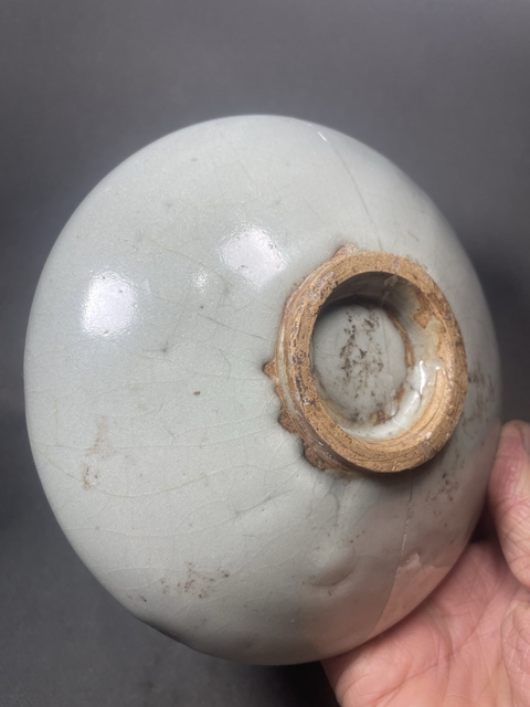 古玩陶瓷鈞窯天青釉盤真品鑒賞圖