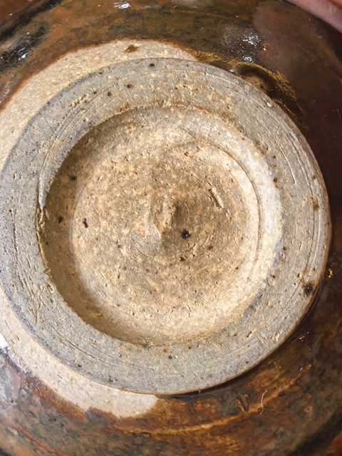 古玩陶瓷山西窯口黑釉鐵銹斑茶盞真品鑒賞圖