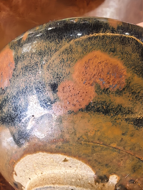 古玩陶瓷山西窯口黑釉鐵銹斑茶盞真品鑒賞圖