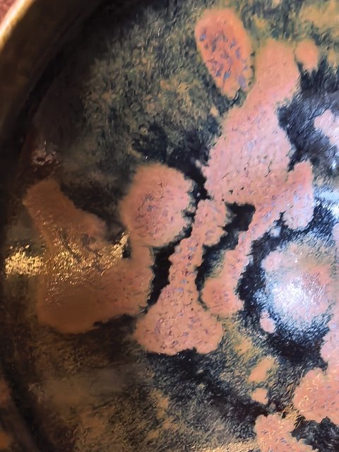 古玩陶瓷山西窯口黑釉鐵銹斑茶盞真品鑒賞圖