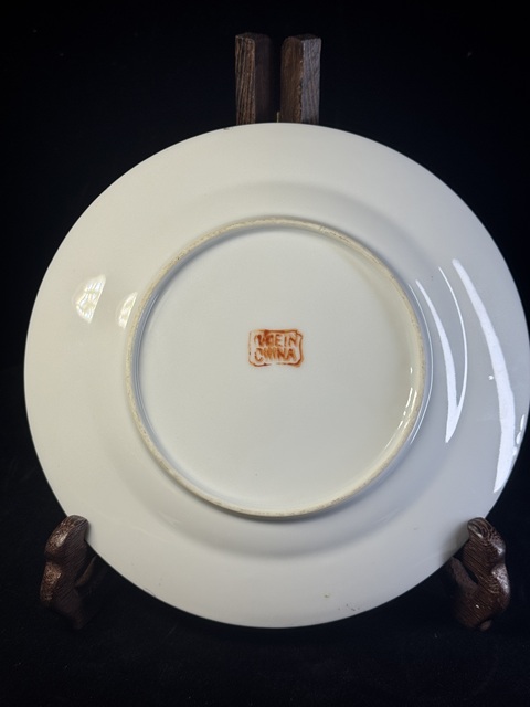 古玩陶瓷民國廣彩盤真品鑒賞圖