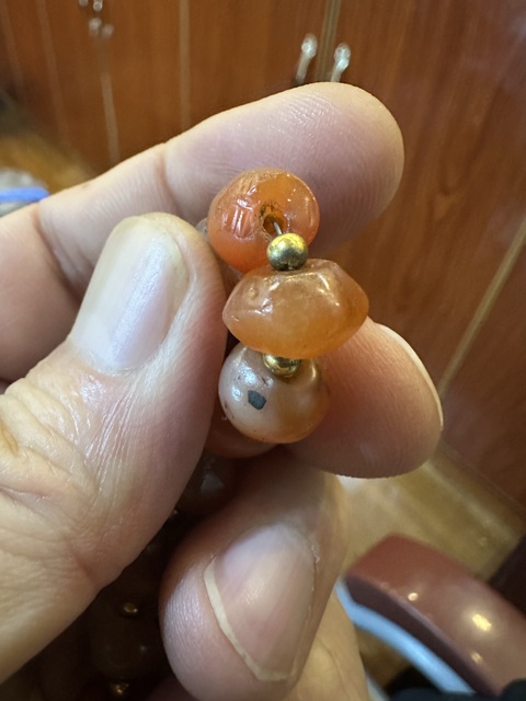 古玩玉器瑪瑙珠串真品鑒賞圖