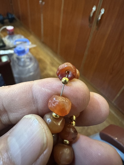 古玩玉器瑪瑙珠串真品鑒賞圖