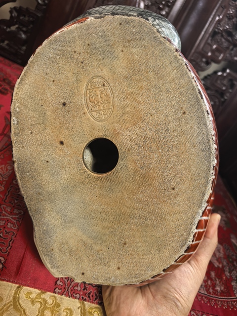 古玩陶瓷粉彩彌勒佛坐像真品鑒賞圖