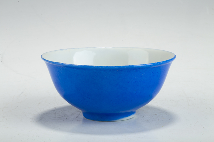 古玩陶瓷民國·藍釉碗真品鑒賞圖