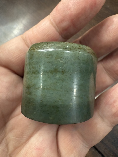 古玩玉器和田玉雕“素紋扳指”拍賣，當前價格100元