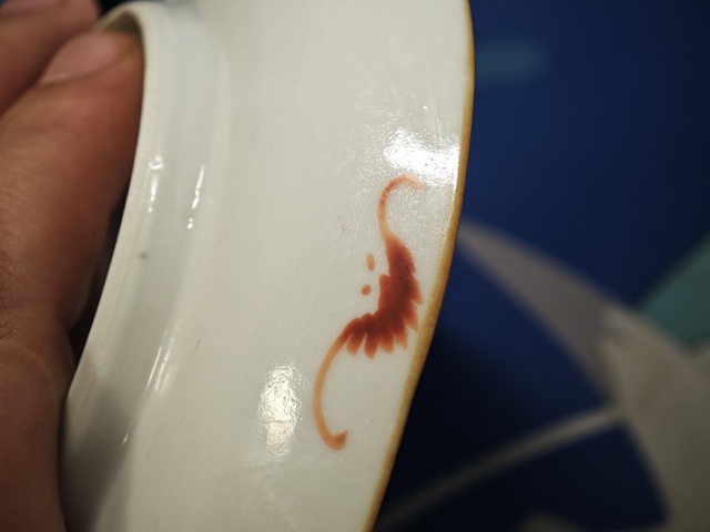 古玩陶瓷粉彩盤真品鑒賞圖