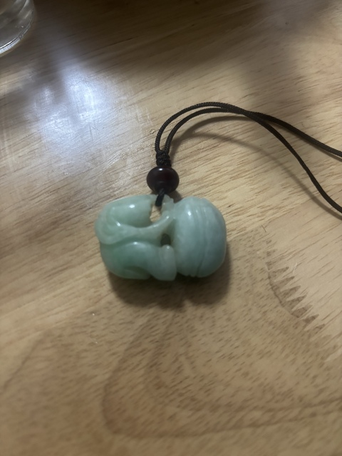 古玩玉器翡翠雕“大象墜”真品鑒賞圖