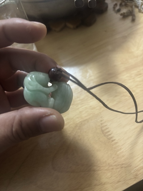 古玩玉器翡翠雕“大象墜”真品鑒賞圖