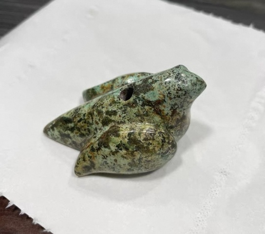 古玩玉器仿古松石件真品鑒賞圖