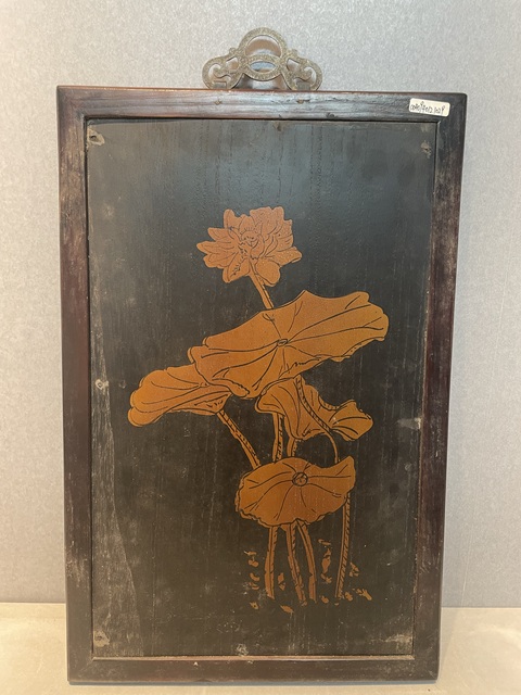 古玩陶瓷粉彩瓷板真品鑒賞圖