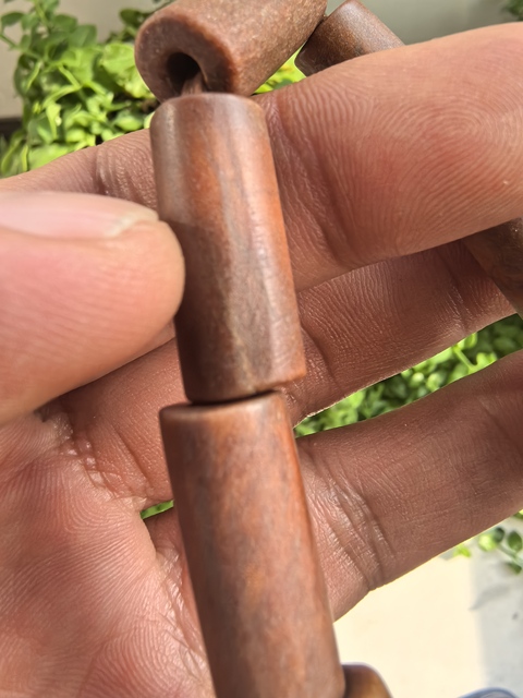 古玩玉器地方玉仿古勒子手串真品鑒賞圖