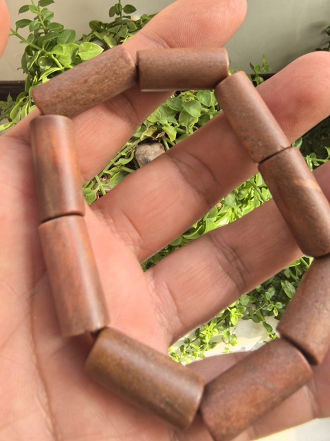 古玩玉器地方玉仿古勒子手串真品鑒賞圖