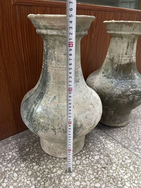 古玩陶瓷漢·銀釉美人瓶拍賣，當前價格4800元