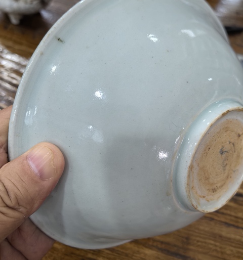 古玩陶瓷南宋湖田窯刻花碗真品鑒賞圖