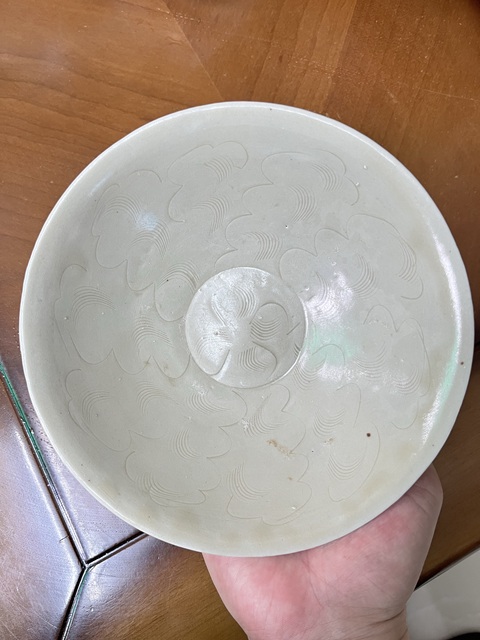 古玩陶瓷宋~青白釉刻云氣紋斗笠碗拍賣，當(dāng)前價格3566元