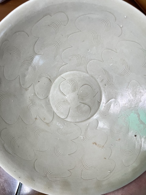 古玩陶瓷宋~青白釉刻云氣紋斗笠碗拍賣，當(dāng)前價格3566元