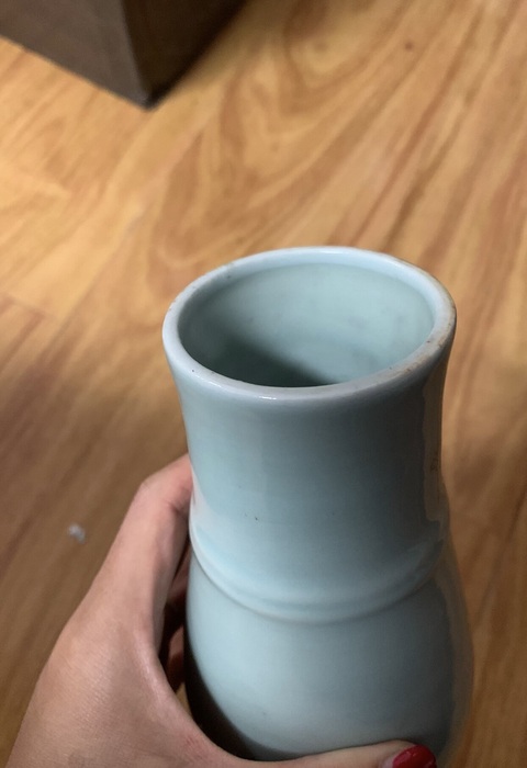 古玩陶瓷弦紋尊瓶真品鑒賞圖