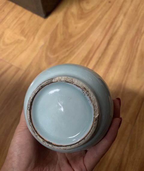 古玩陶瓷弦紋尊瓶真品鑒賞圖