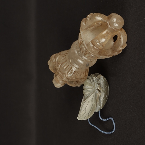 古玩玉器水晶雕“金剛杵”真品鑒賞圖