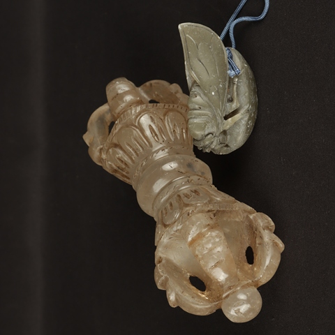 古玩玉器水晶雕“金剛杵”真品鑒賞圖