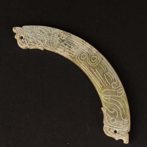 古玩玉器仿古做舊玉璜真品鑒賞圖