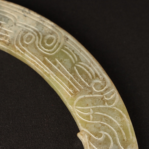 古玩玉器仿古做舊玉璜真品鑒賞圖