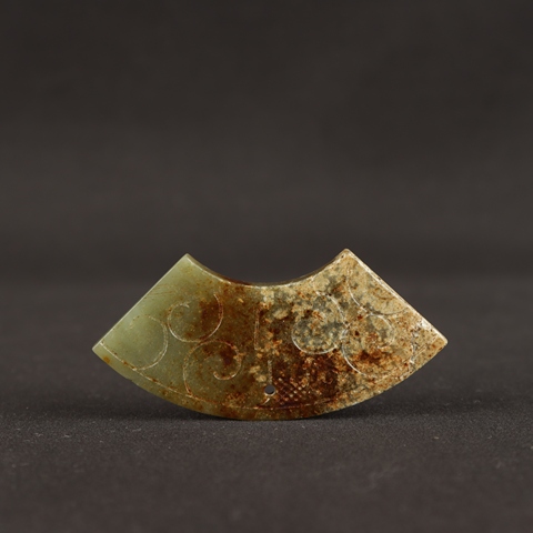 古玩玉器仿古做舊玉珩型件真品鑒賞圖